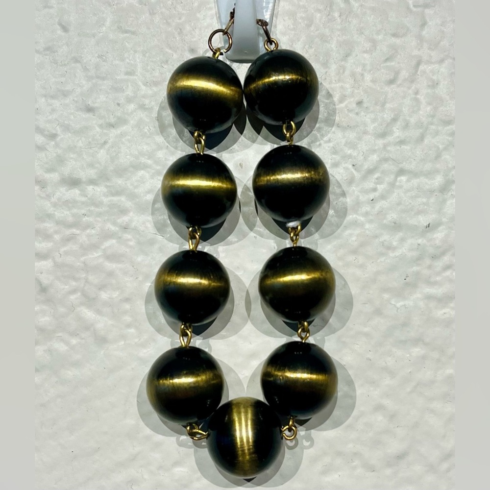 Vintage Large Tiger Eye Style Beaded Bracelet
